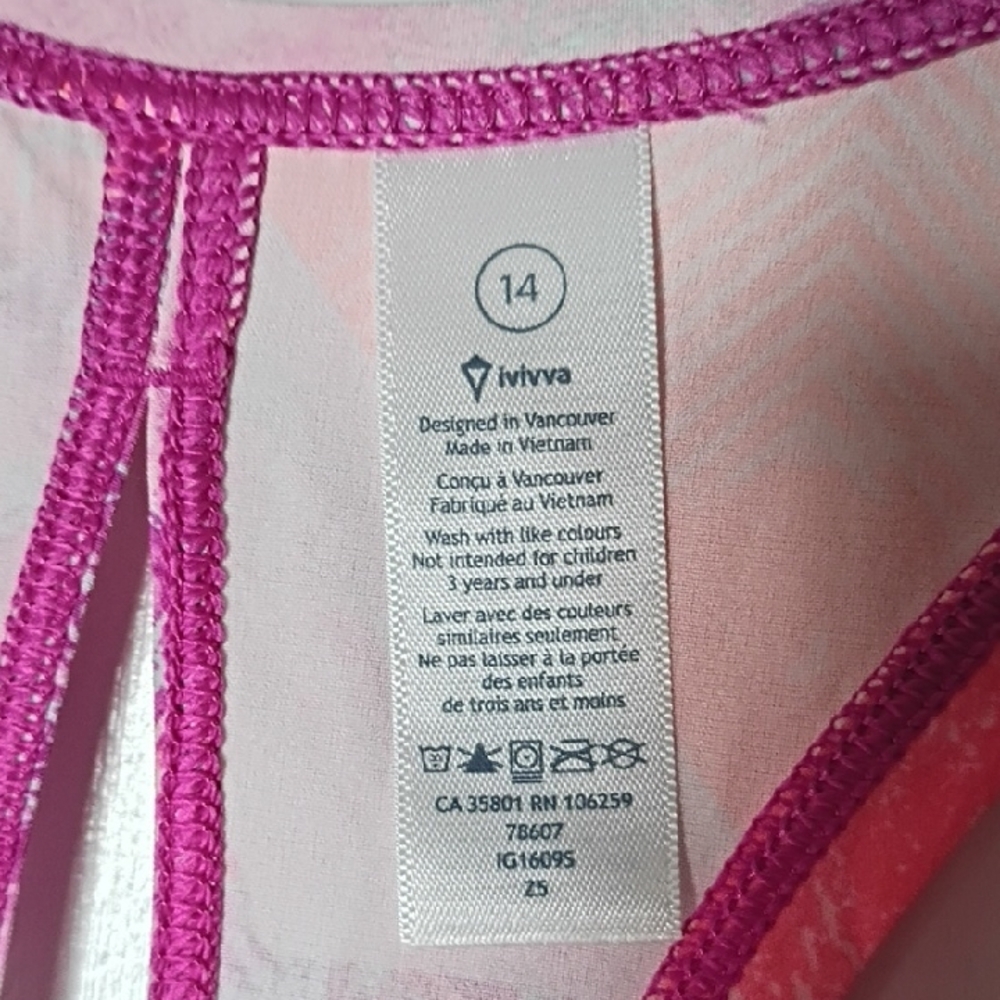 Lululemon Ivivva  Sun Sprinter Singlet athletic racerback tank top. - Picture 2 of 9